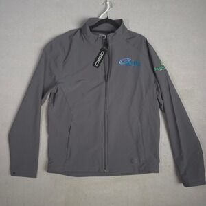 New OGIO Soft Shell Jacket Full Zip‎ Lightweight Windbreaker Gray Men's M